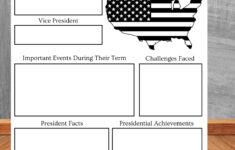 Us President Report Worksheet Information Research Kids Homeschool with regard to President Worksheet