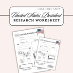 Us Presidents Research Worksheet: Printable History Activity (Pdf Inside History Channel The Presidents Worksheet