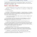 Week 09 Assignment Worksheet   Polsc 110: Executive Orders For Executive Orders And The Power Of The President Worksheet