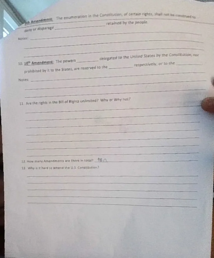 WQ Being President Worksheet